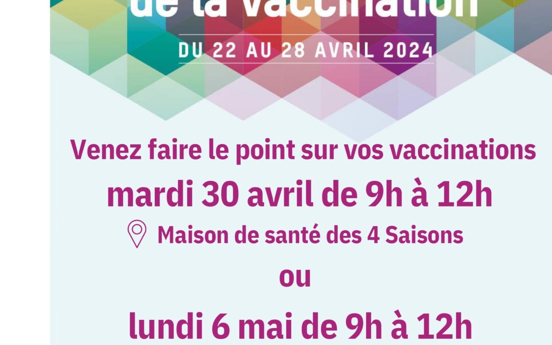 Semaine européenne de la vaccination 2024